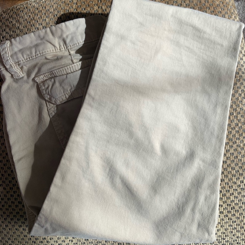 Light tan skinny utility khaki